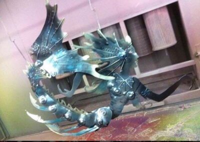 An antique item Mermaid art powder coated at TPC
