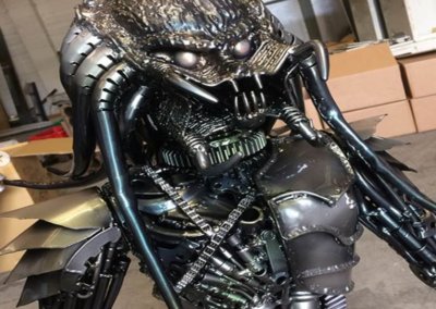 An art collectible Alien predator powder coated at TPC
