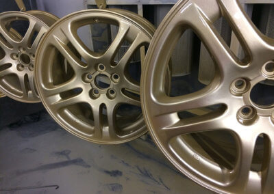 Bronze colored alloy mag wheels by Tallaght Powder Coating Ltd