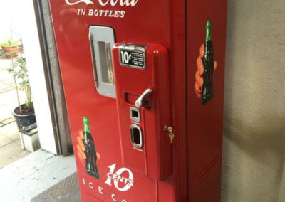 Coca-Cola Vending Machine restored and powder coated by Tallaght Powder Coating