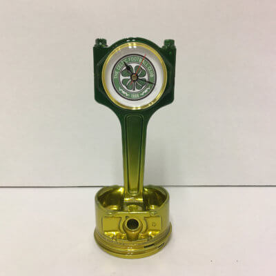 Celtic Piston Clock Gold & Green | TPC