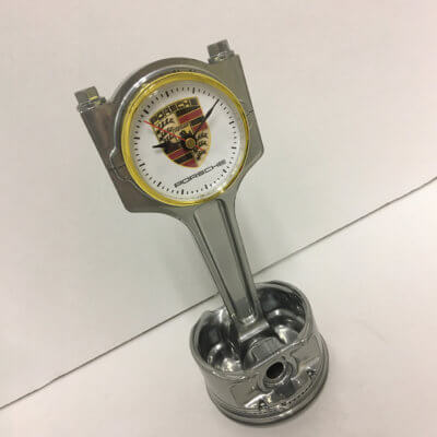 Porsche Piston Clock Silver | TPC