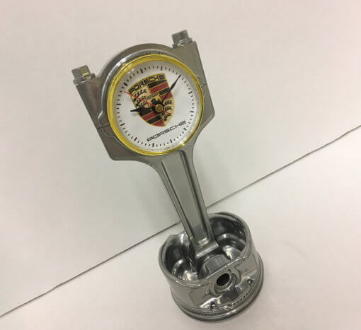 Porsche Piston Clock Silver | TPC