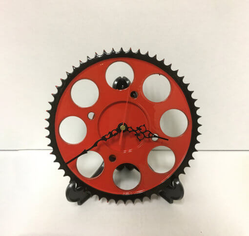 Sprocket Clock - Red and Black | TPC