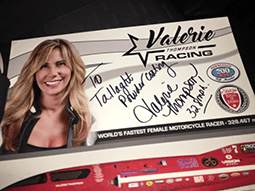 Valerie signed poster